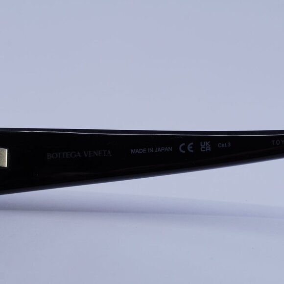 Bottega Veneta BV1031S 001 Sunglasses Black Cat Eye Frame, Grey Lenses - Picture 8 of 11